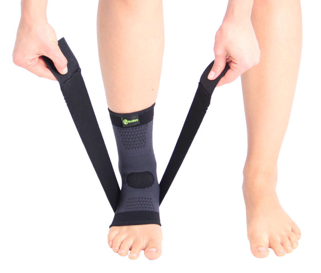 Ankle sleeve with straps